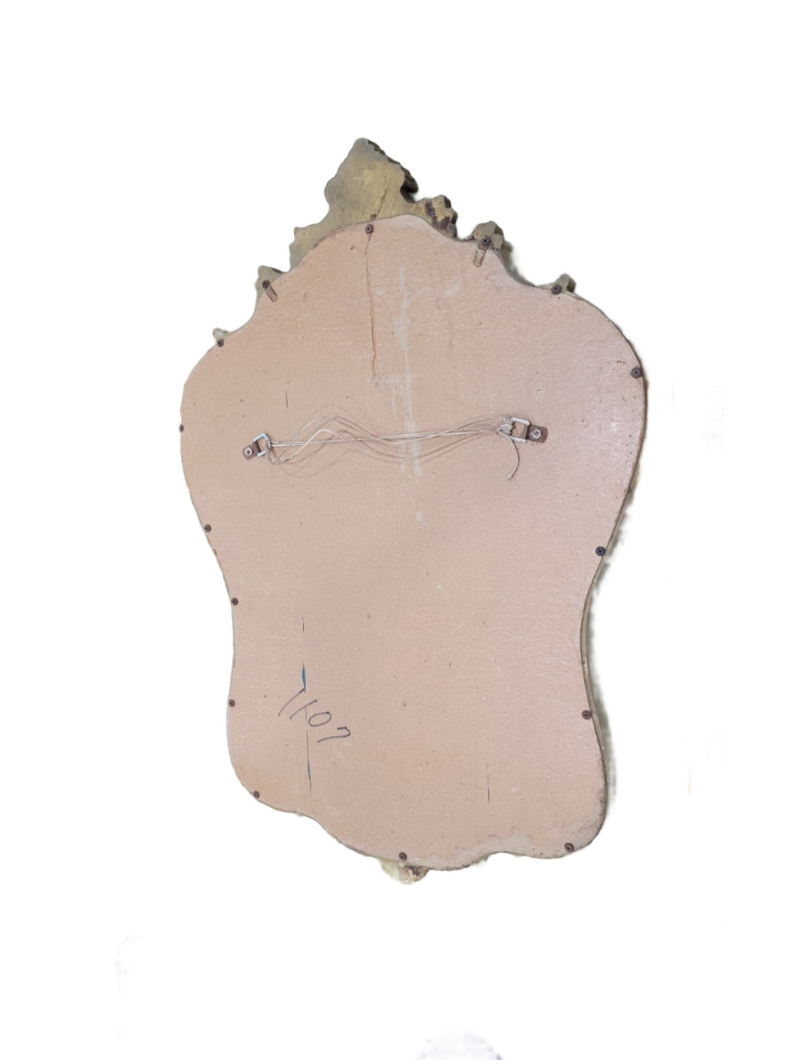 Antique Gilt Rococo Wall Mirror with Ornate Frame