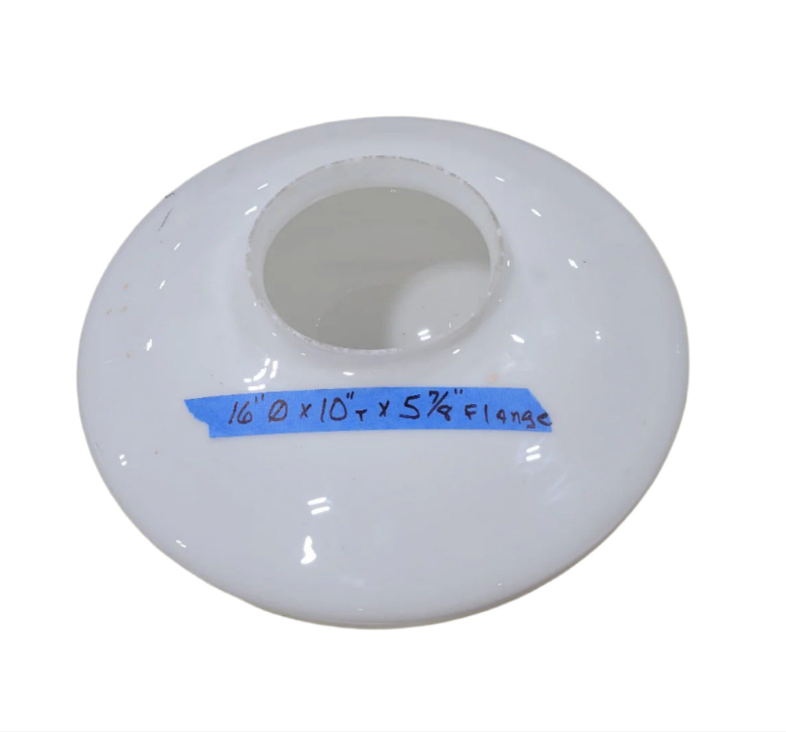 16" White Milk Glass Light Globe Shade