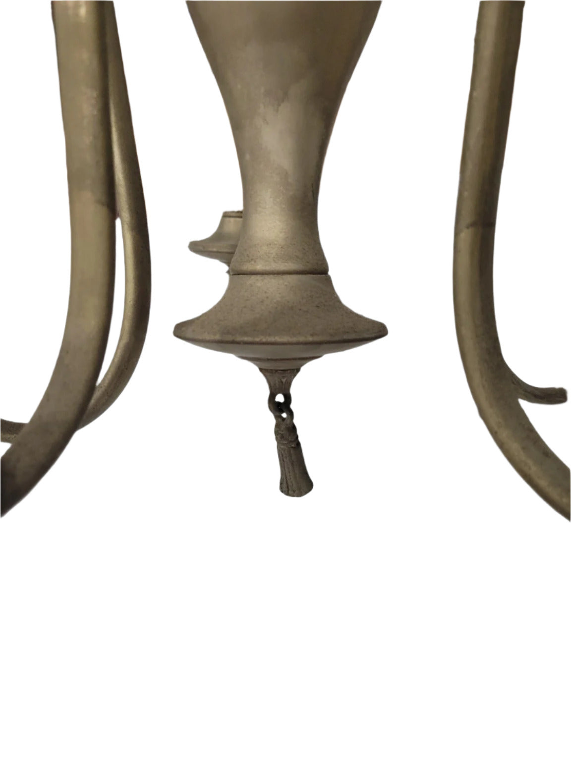 Vintage Brass 5-Light Chandelier – Urn Form with Scroll Arms