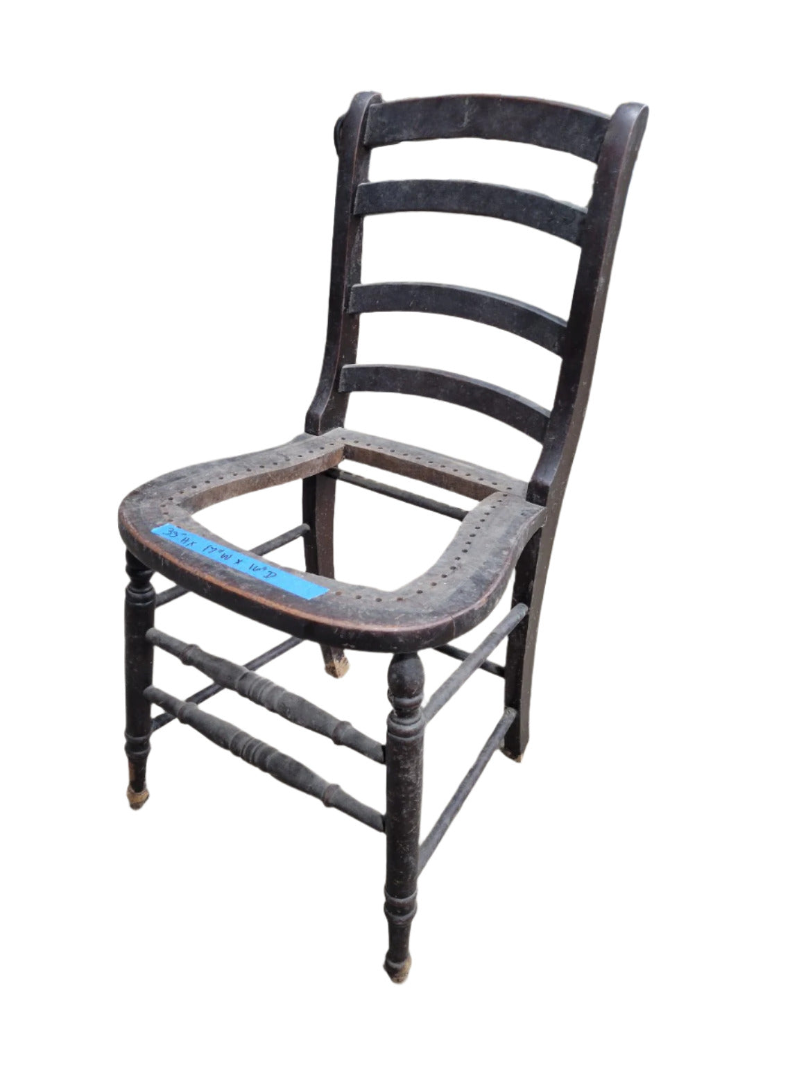 Antique Press-Back Chair Frame – Missing Seat