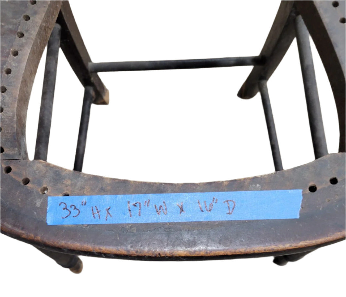 Antique Press-Back Chair Frame – Missing Seat