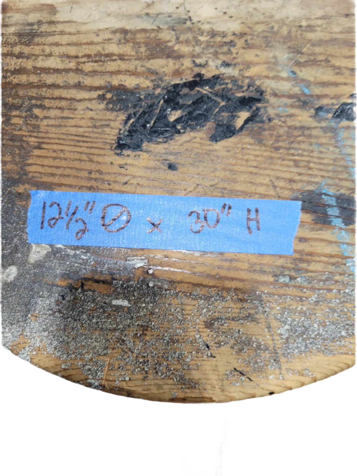 Industrial Metal and Wood Stool – 30” High