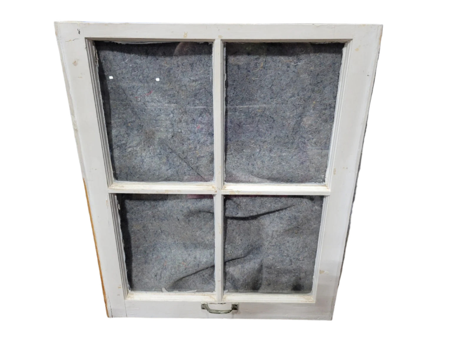 Antique 4-Pane Wood Window Sash – 24 3/8" W x 29 3/4" T