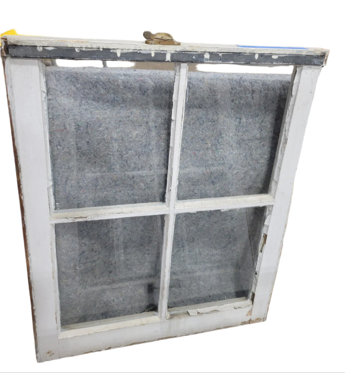 Antique 4-Pane Wood Window Sash – 24 3/8" W x 29 3/4" T