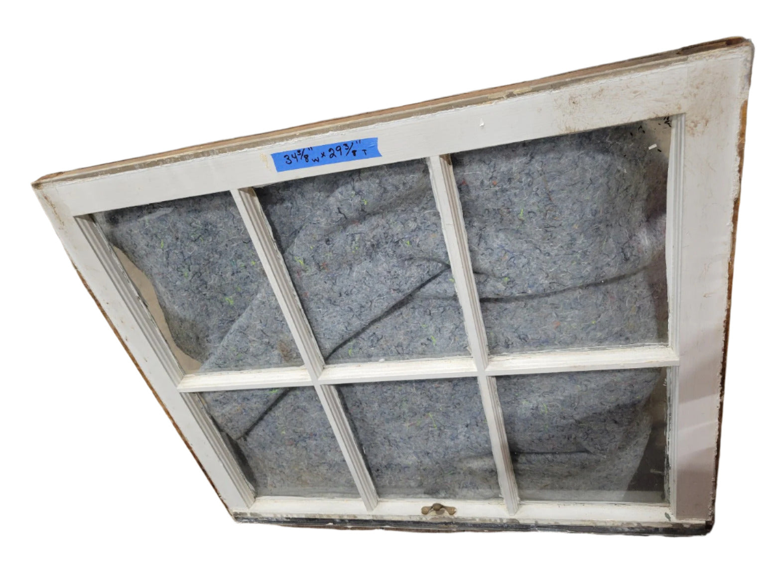Antique 6-Pane Window Sash – 34 ⅜" W x 29 ⅜" T