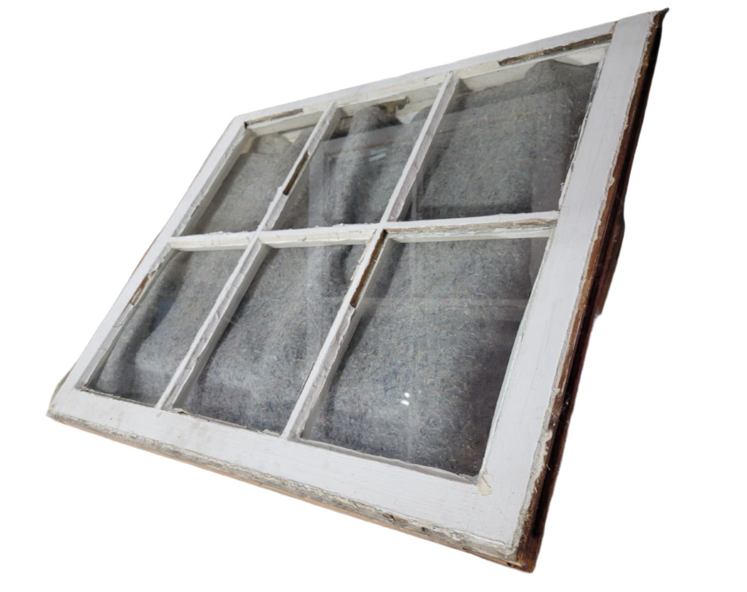Antique 6-Pane Window Sash – 34 ⅜" W x 29 ⅜" T