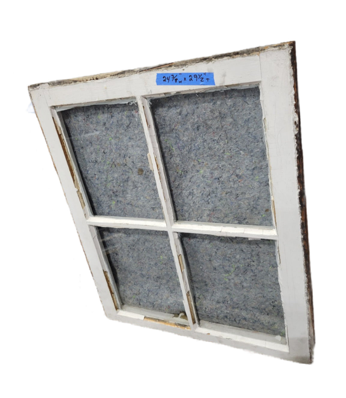 Antique 4-Pane Window Sash – 24 ⅜" W x 29 ½" T