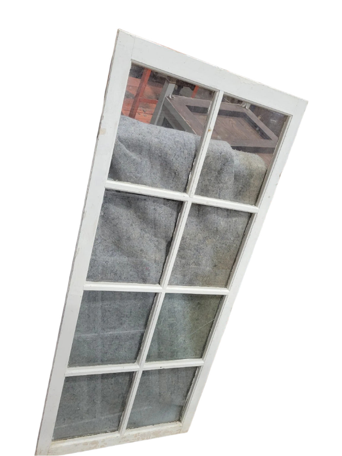 Tall Antique 10-Pane Window Sash – 24" W x 54" T x 1 3/16" D (AS IS)