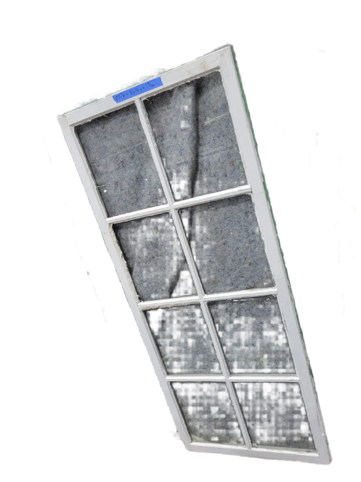 Tall Antique 10-Pane Window Sash – 23 ⅞" W x 56 ¼" T x 1 3/16" D