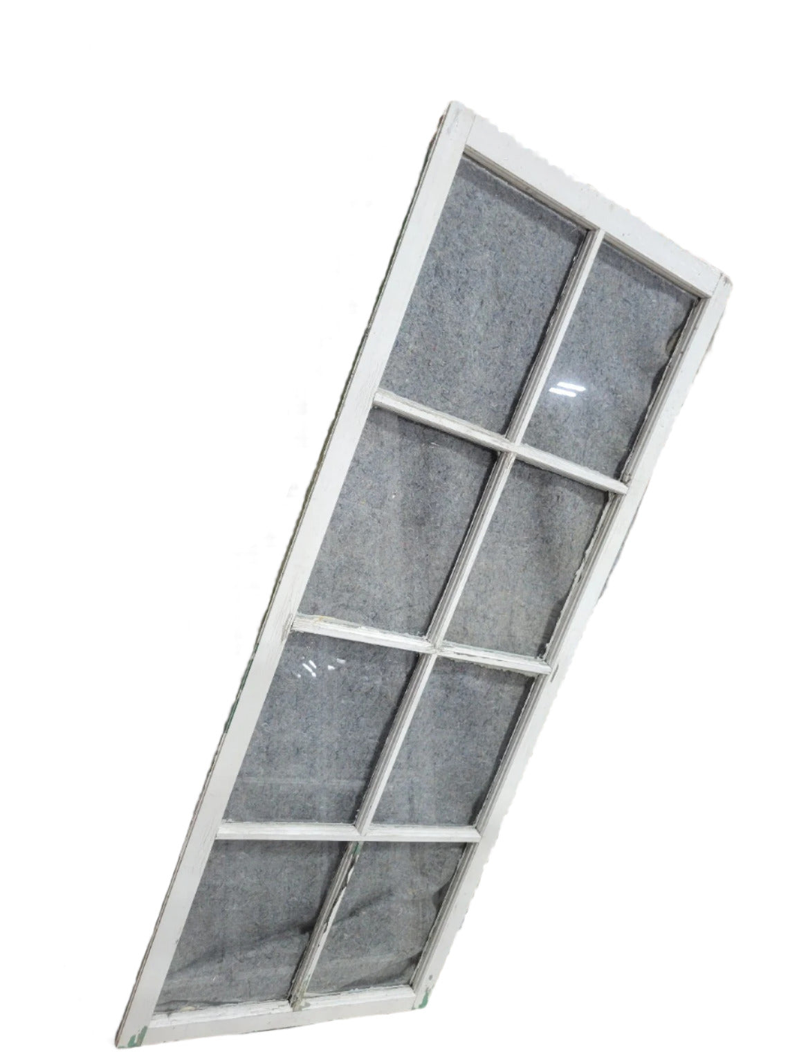 Tall Antique 10-Pane Window Sash – 23 ⅞" W x 56 ¼" T x 1 3/16" D