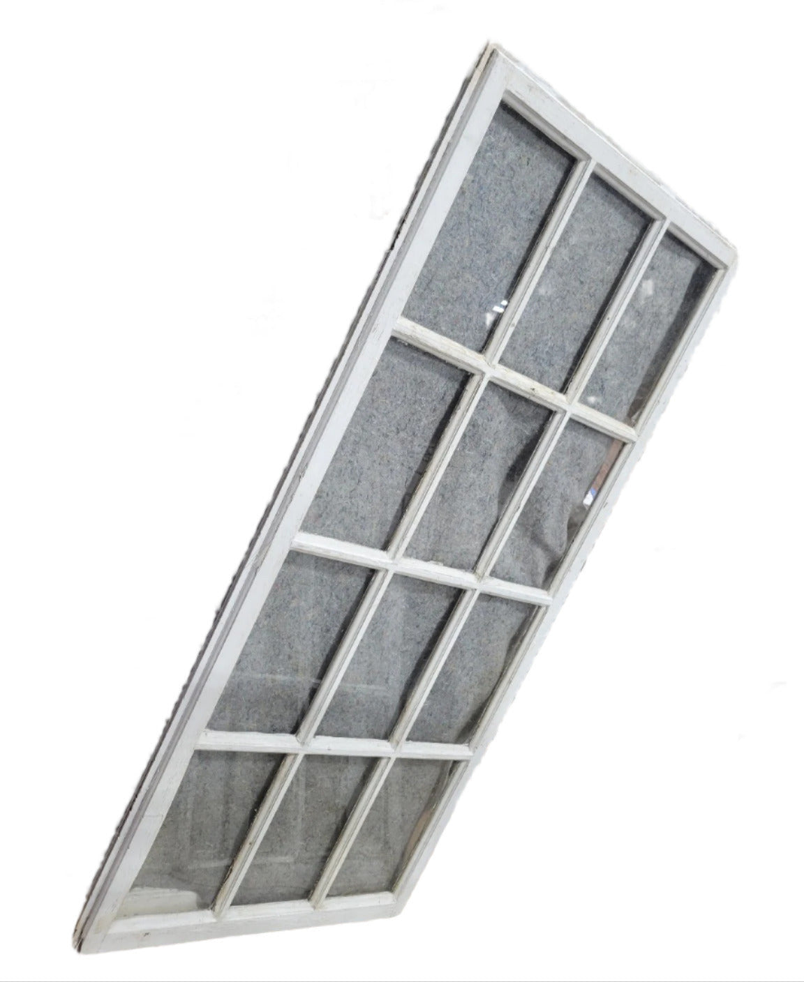 Tall Antique 12-Pane Window Sash – 26 ⅞" W x 56 ½" T x 1 3/16" D