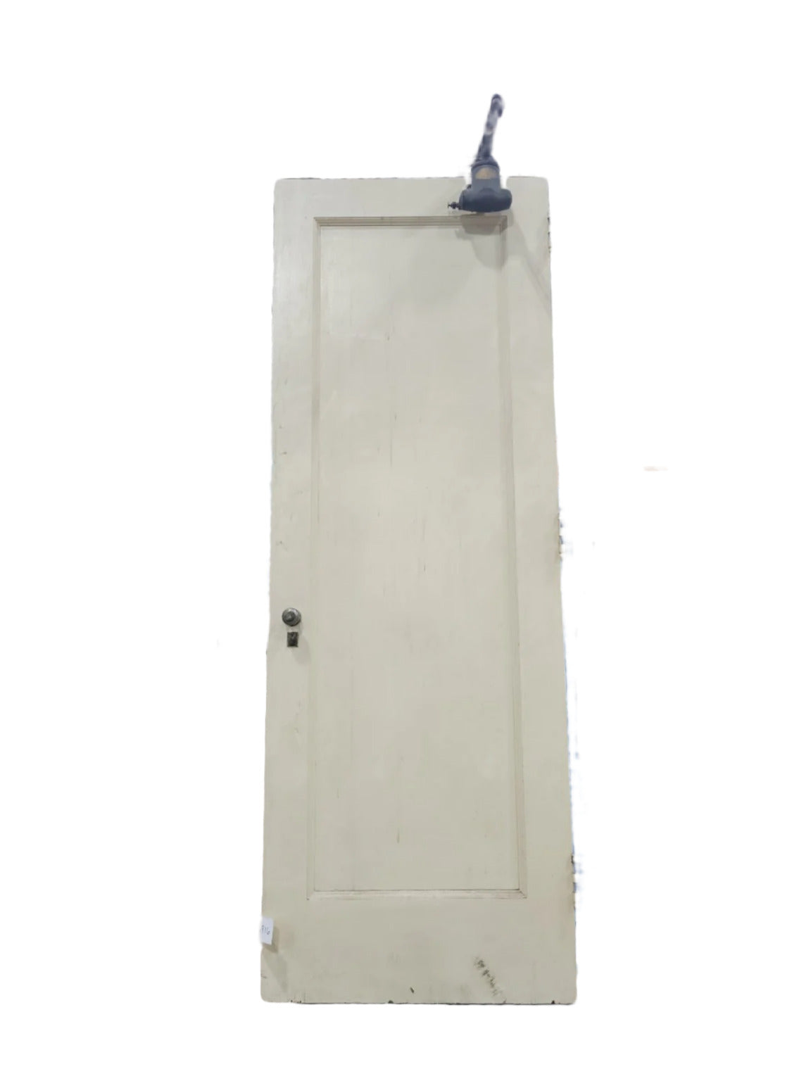 Vintage 1-Panel Painted Wood Door – 30" x 84"