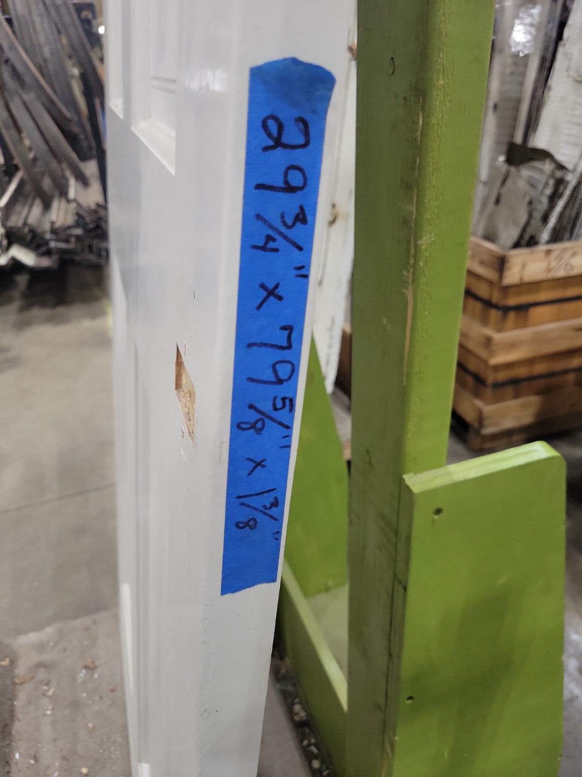 White Painted 6-Panel Wood Door – 29 ¾" x 79 5/8"