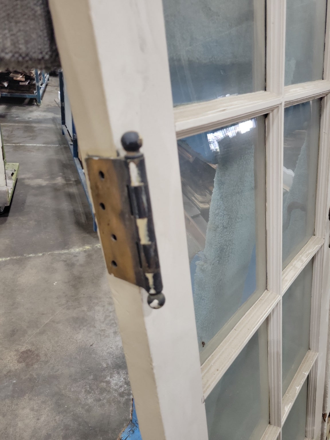 Antique 10-Lite French Door Pair with Mortised Lock – 29" x 83 ½" Each