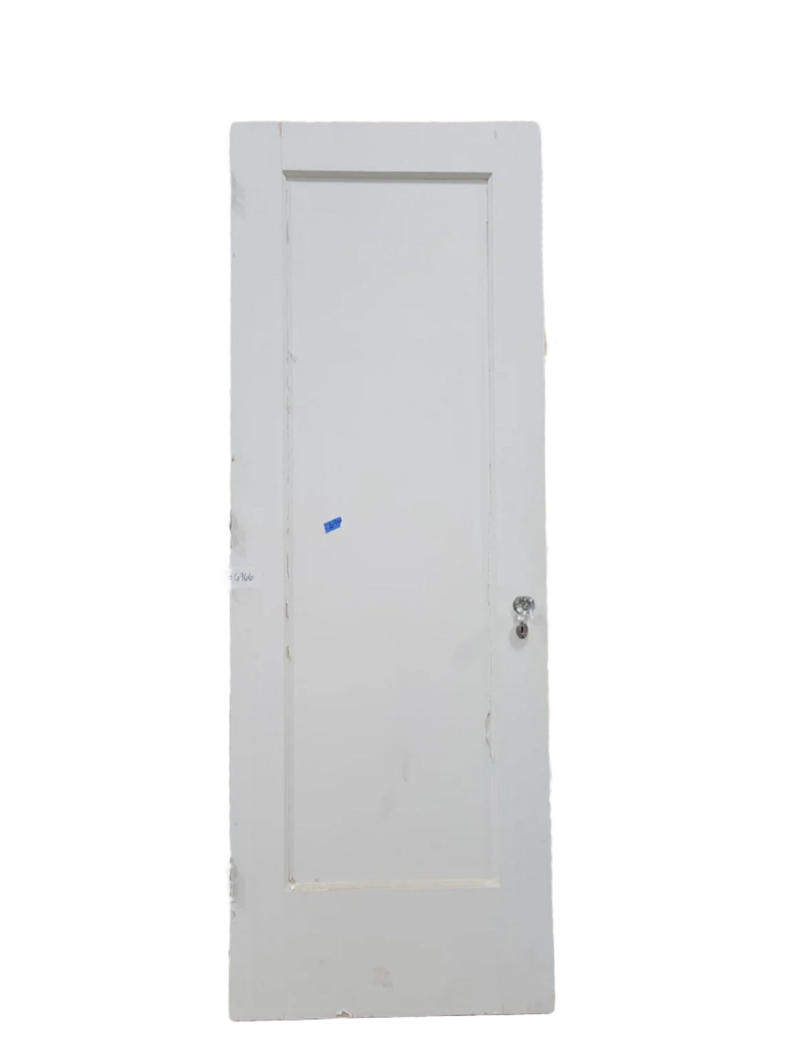 Vintage One-Panel Interior Door with Glass Knob – 30" x 83 ½"