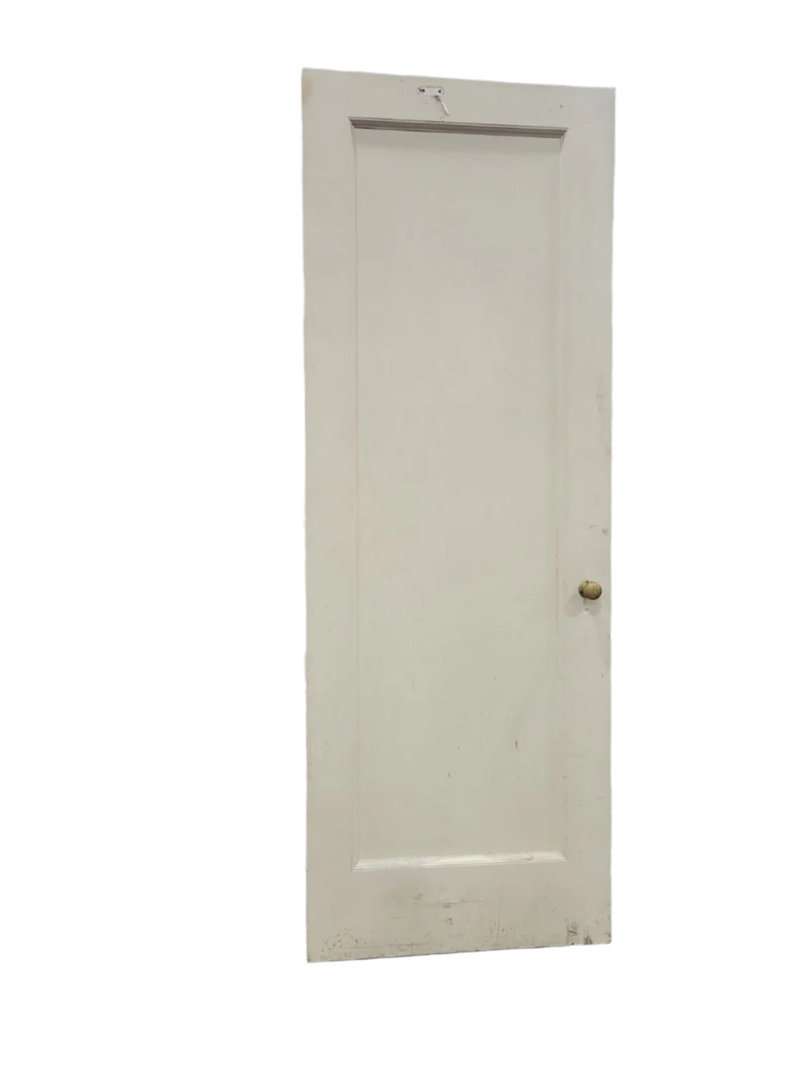 Large Painted Single-Panel Door with Brass Knob – 38" x 82 ¾" (Z)