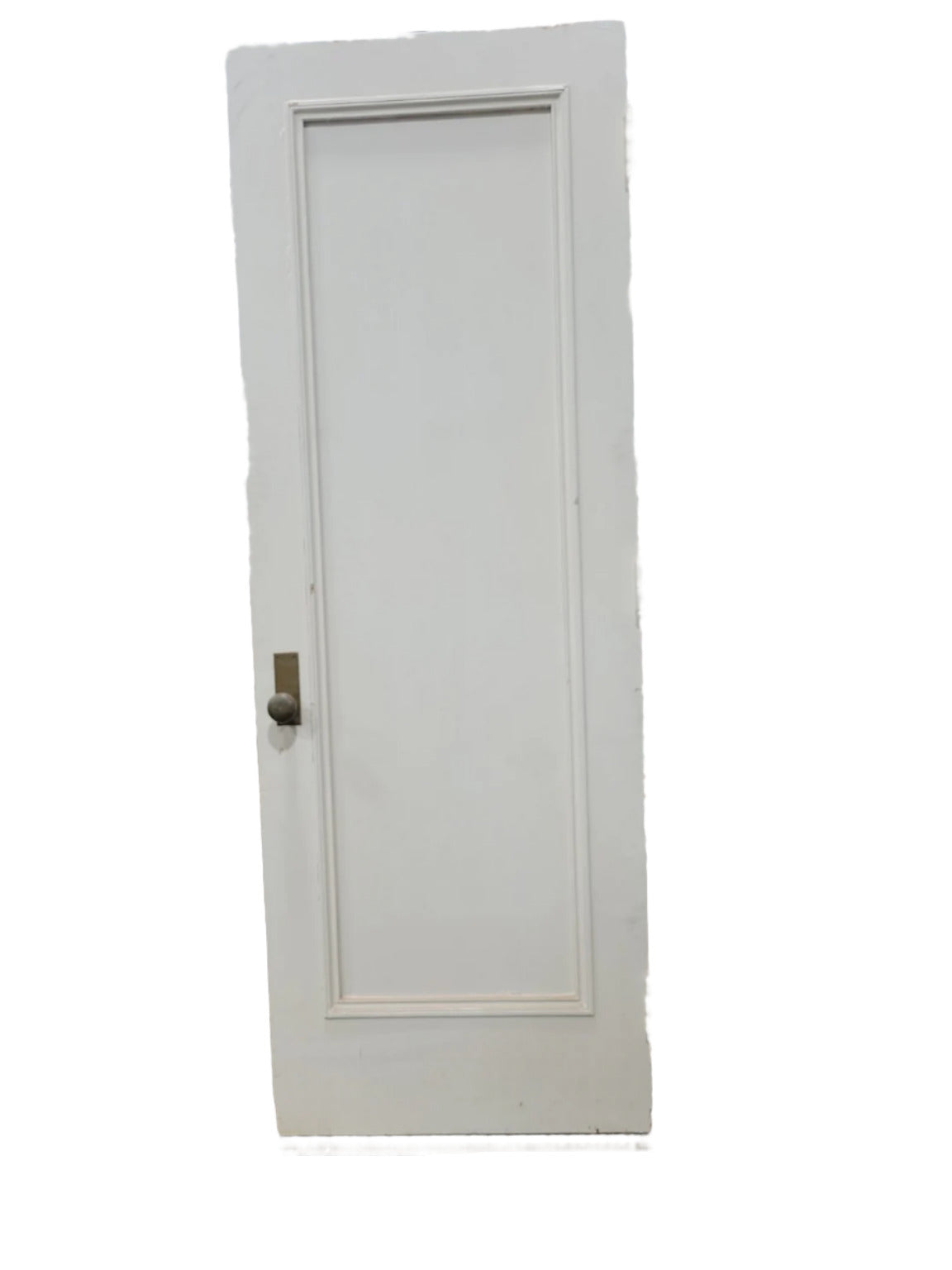 Vintage Single-Panel Painted Wood Door – 30" W x 83 ¾" T (WW)
