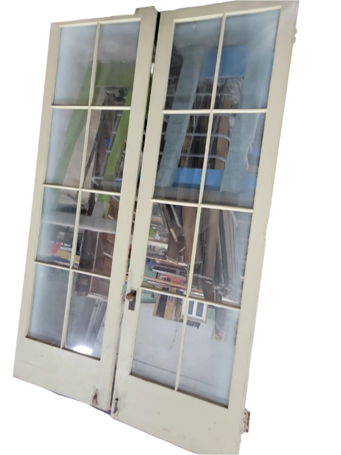 Vintage French Double Glass Panel Doors – 71" W x 113" T (GG & QQ)