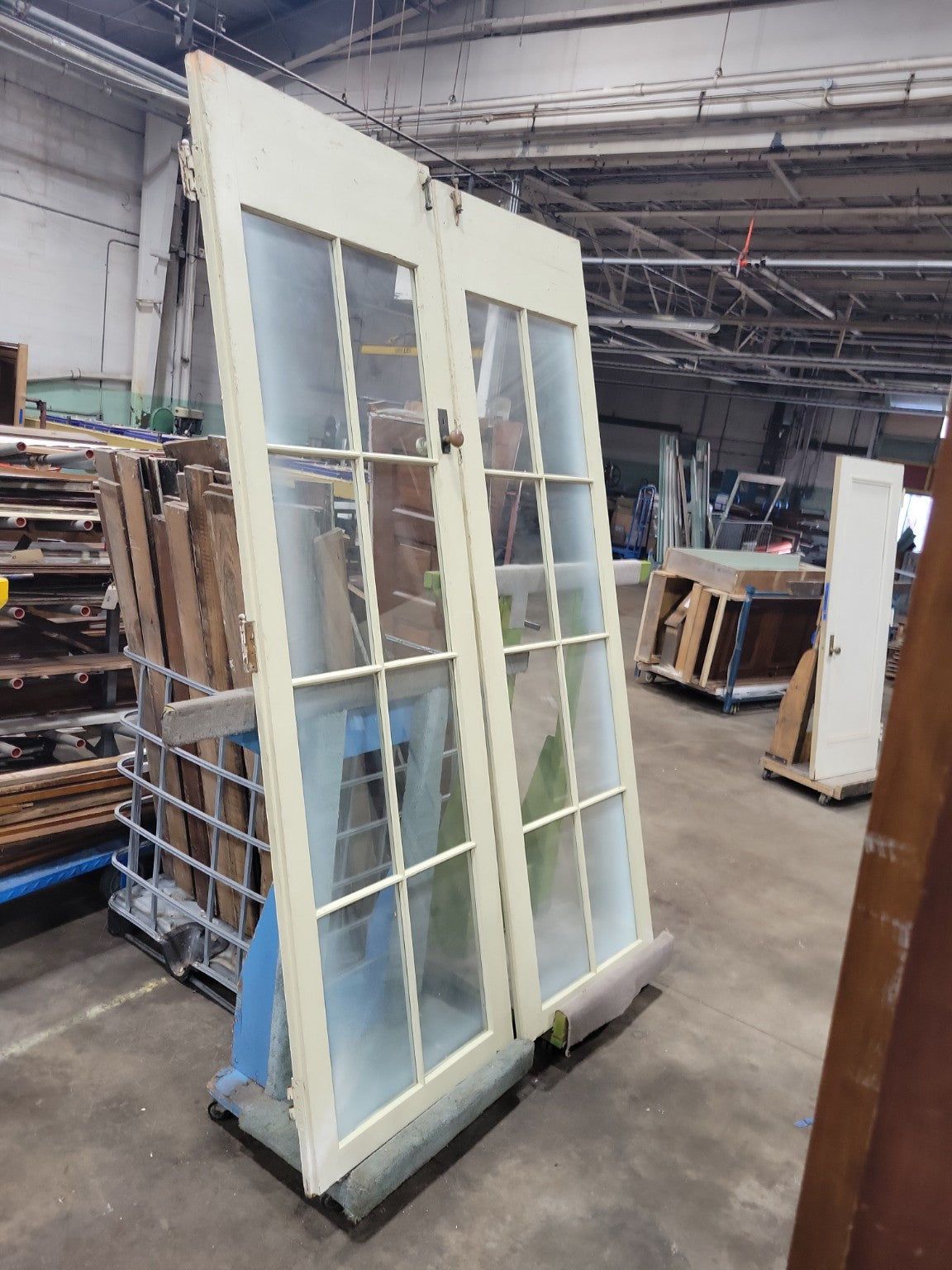 Vintage French Double Glass Panel Doors – 71" W x 113" T (GG & QQ)