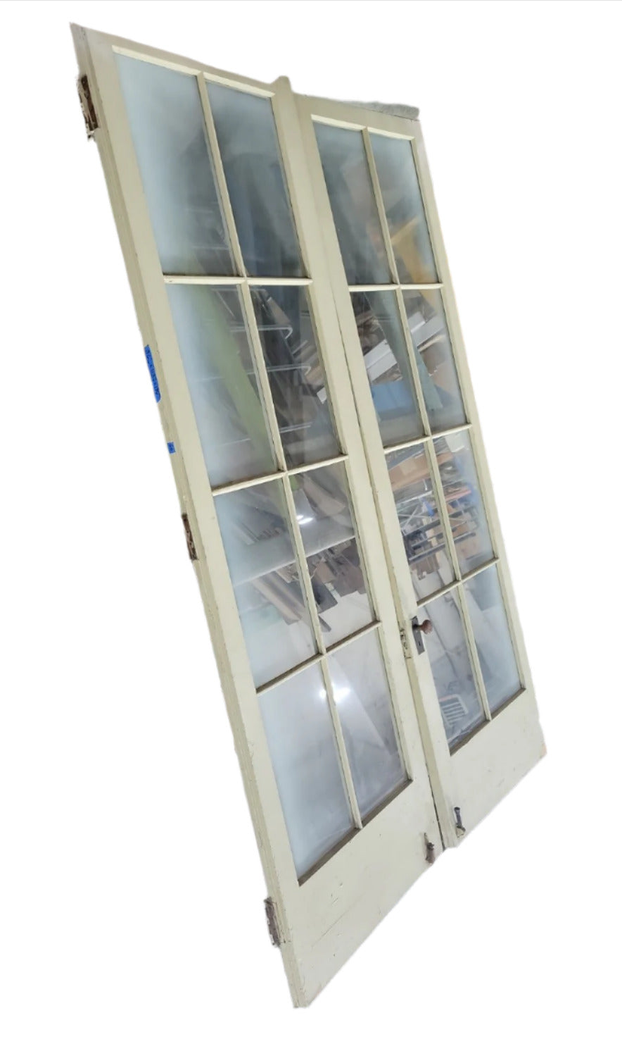 Vintage French Double Glass Panel Doors – 71" W x 113" T (GG & QQ)