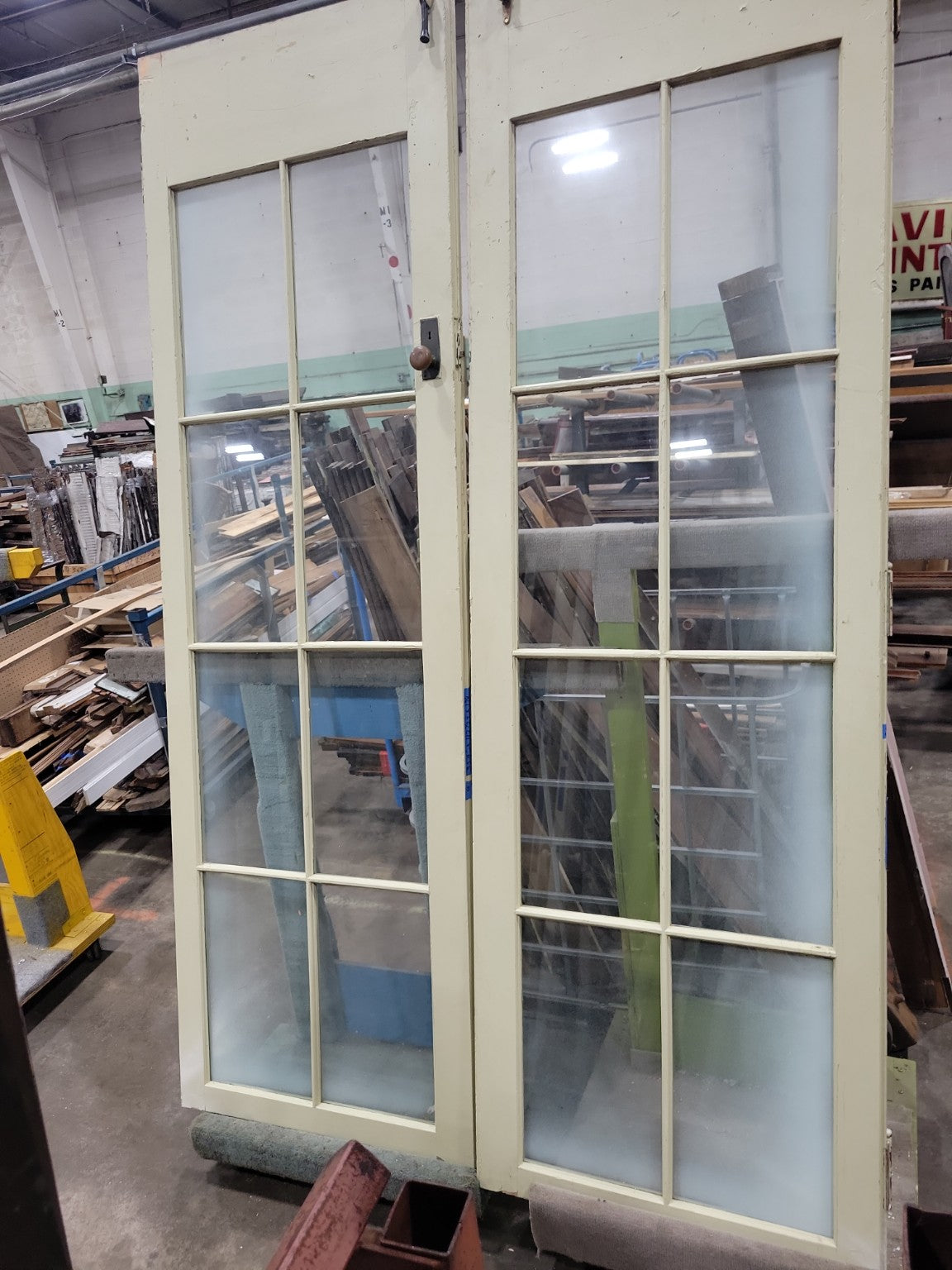 Vintage French Double Glass Panel Doors – 71" W x 113" T (GG & QQ)
