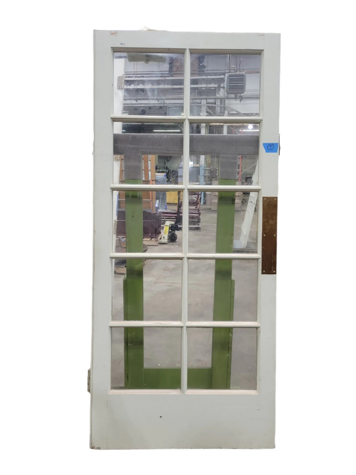 10-Lite French Door with Brass Handle – 36" W x 79 5/8" T (LH) (XX)