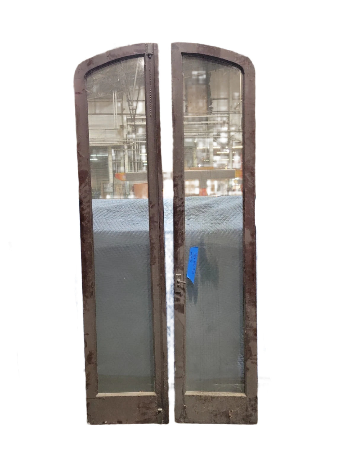 Pair of Arched Wooden Screen Doors – 19 ⅝" W x 91" H x 1 ⅛" D (Each Door)