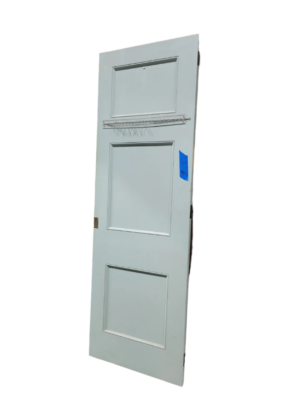 Pair of Pale Green Mirrored Panel Doors – 25 3/8" W x 76" H x 1 3/8" D (each)