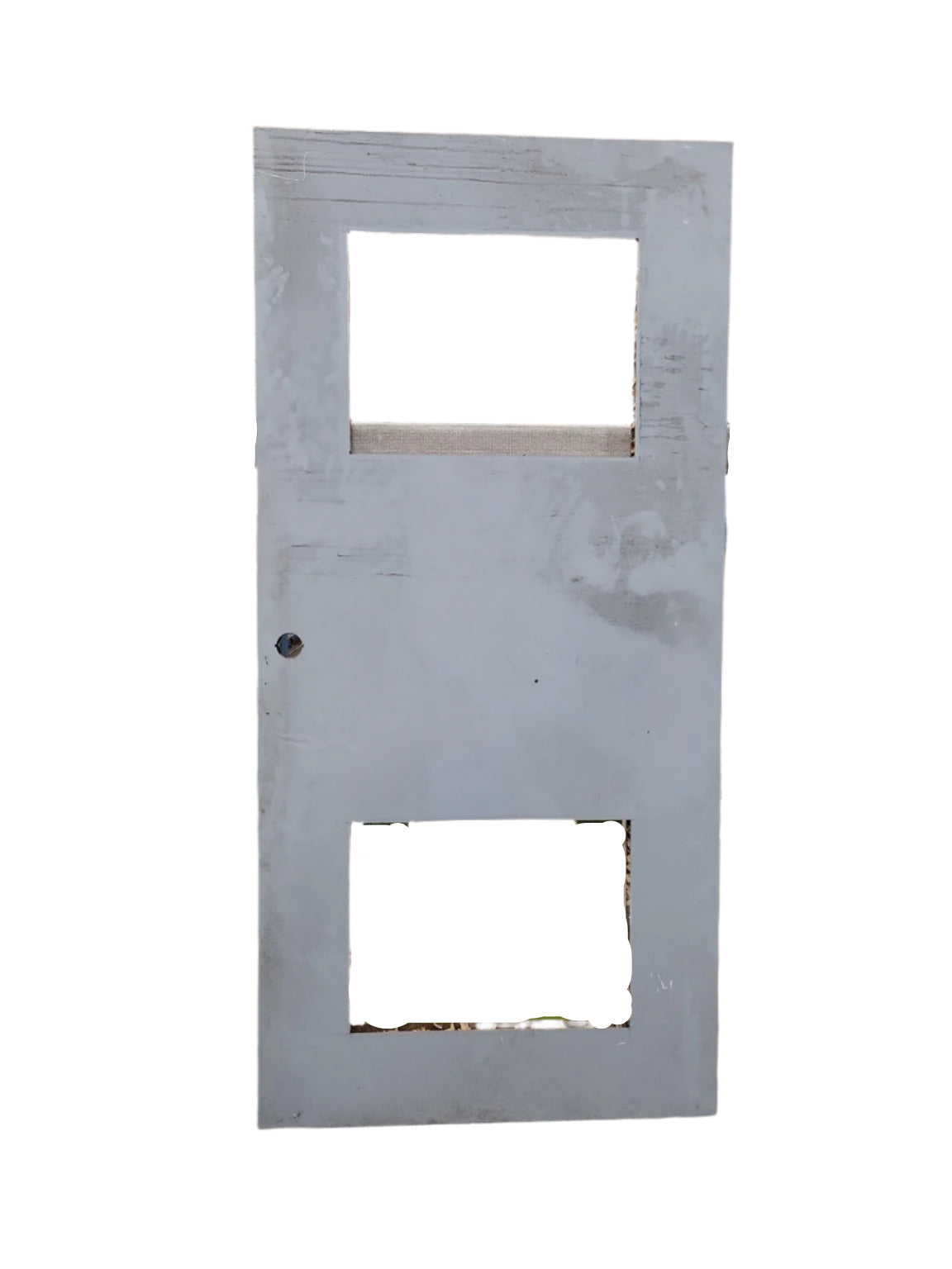 Industrial Hollow Metal Door with Two Window Cutouts – 40" W x 83" T (PP)