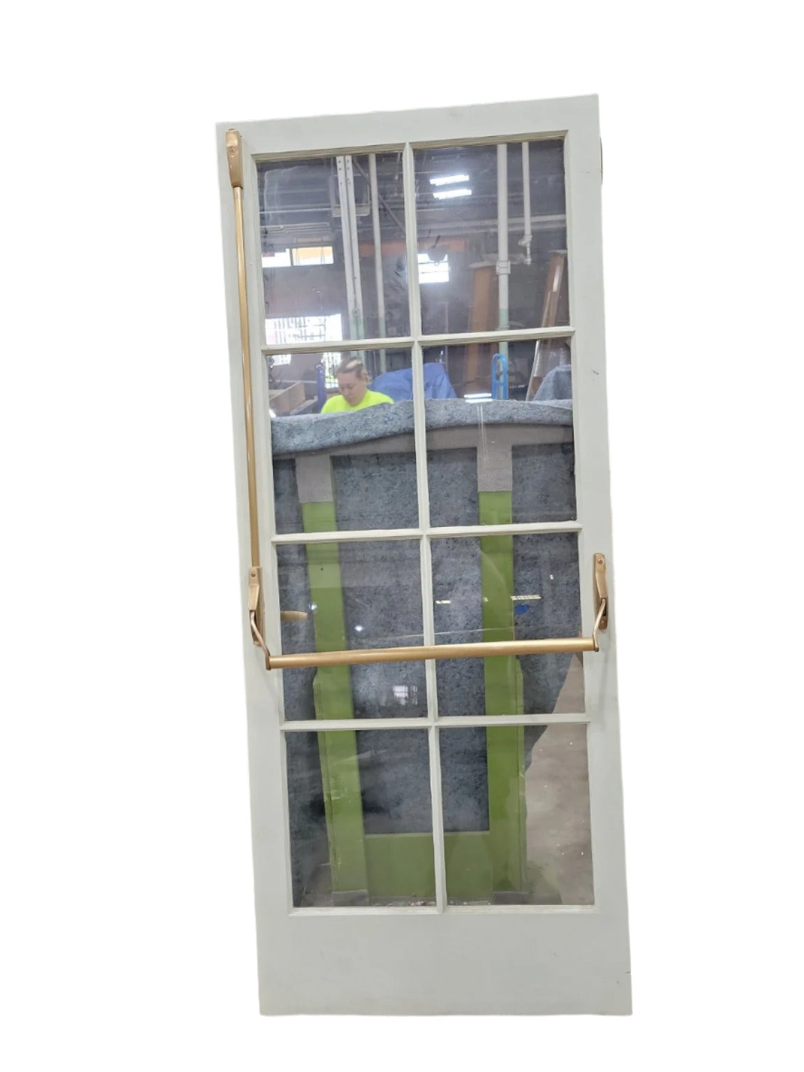 8-Lite Divided Glass Painted Wood Door – 38 ¼" W x 91 ½" T (RR)