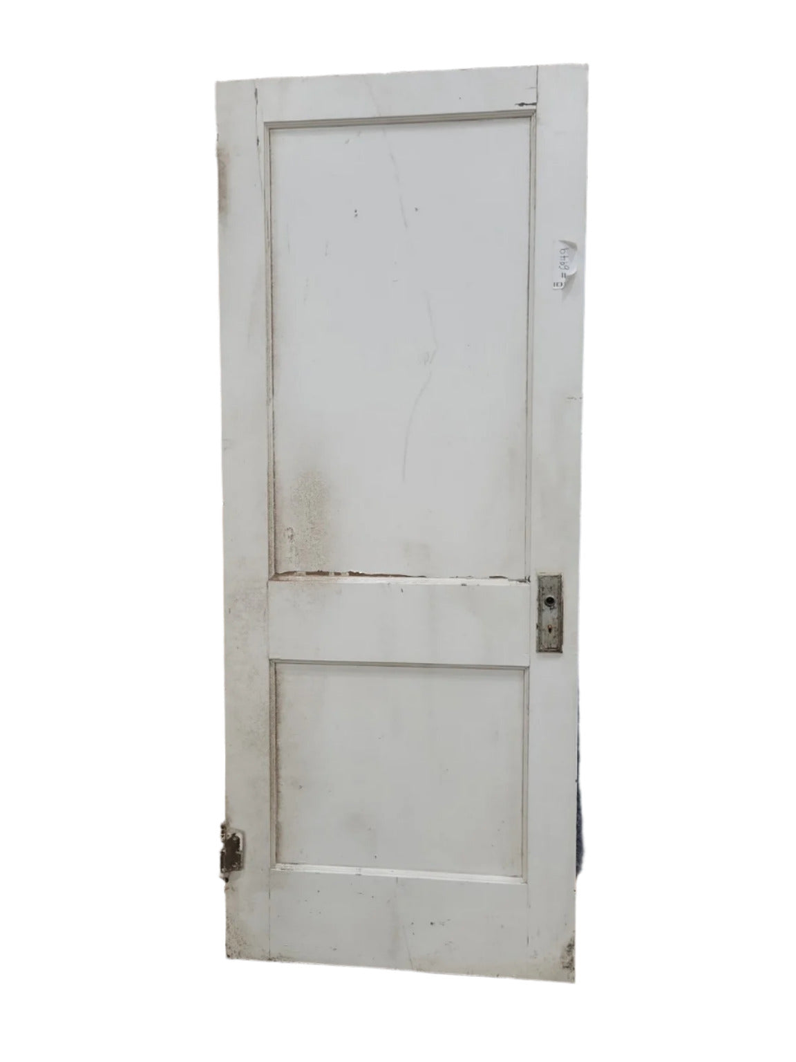 Two-Panel Interior Door – Painted Black One Side, White the Other