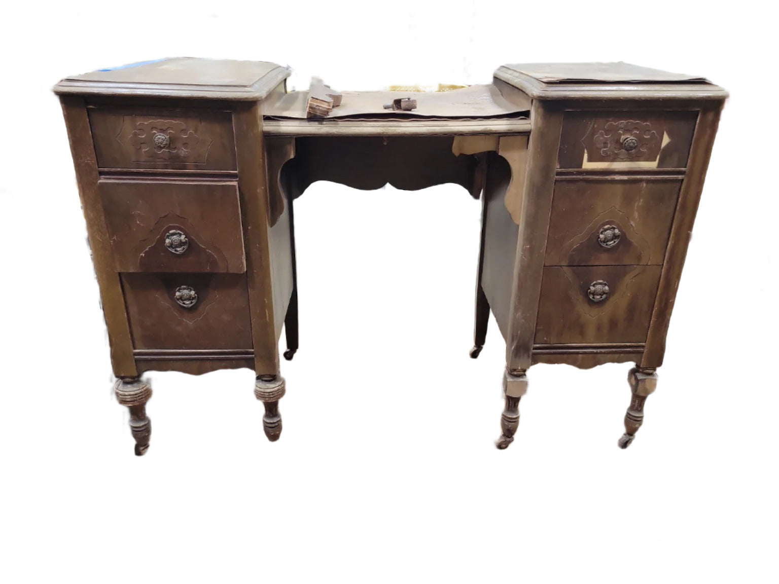 Antique Vanity with Mirror – Peter Klerner Furniture Co.