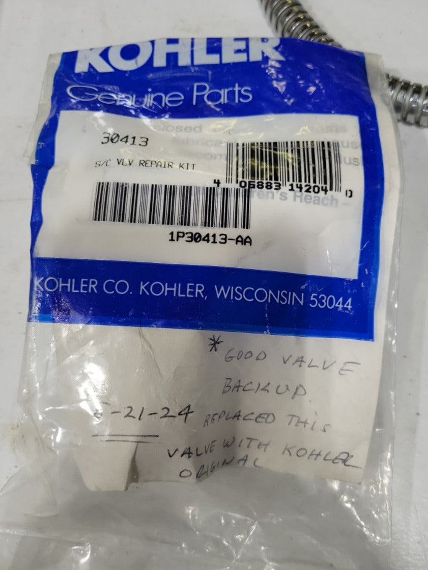Kohler Vintage Single-Handle Kitchen Faucet with Spray + Genuine Valve Repair Kit (Model 30413) AS IS