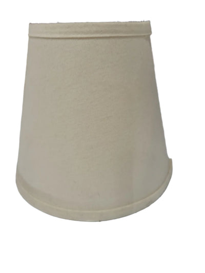 Set of 3 Cream Fabric Lamp Shades – 6" Diameter x 5 ½" T