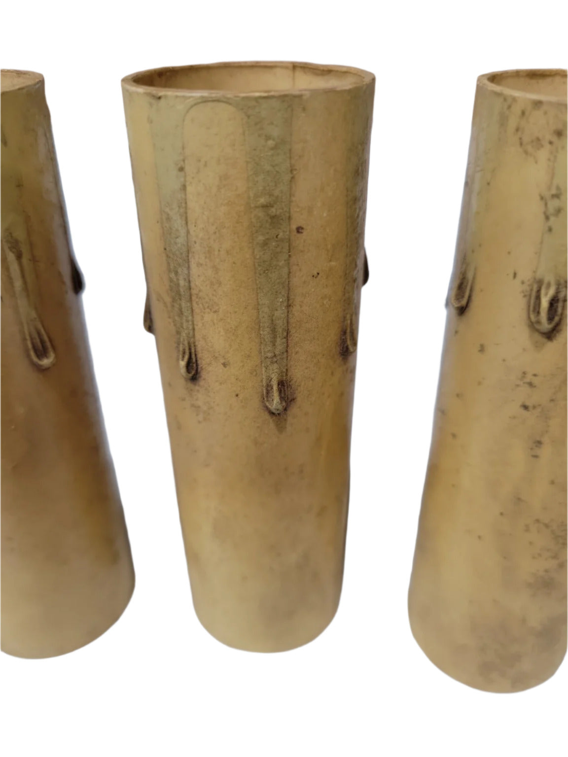 Set of 8 Drip-Style Candelabra Sleeves – 4" H x 1 ⅜" Ø