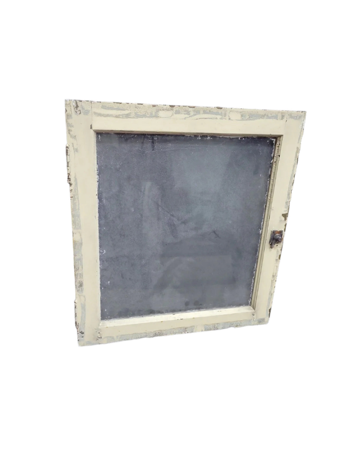 Antique Single-Lite Wood Window with Original Hardware