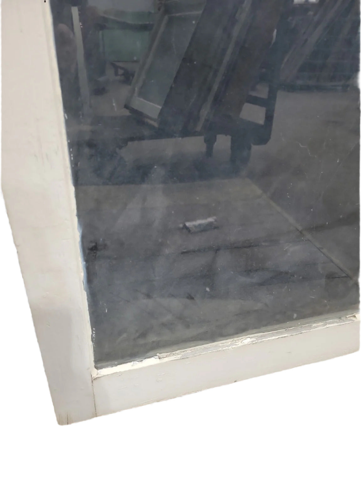 Antique Single-Lite Wood Window with Original Clear Glass