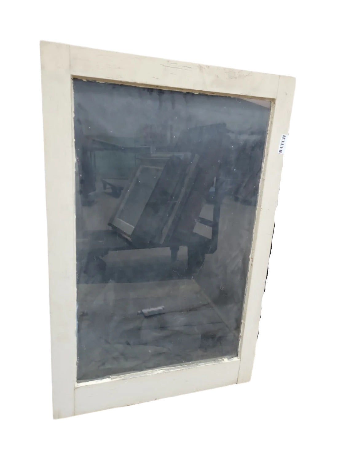 Antique Single-Lite Wood Window with Original Clear Glass