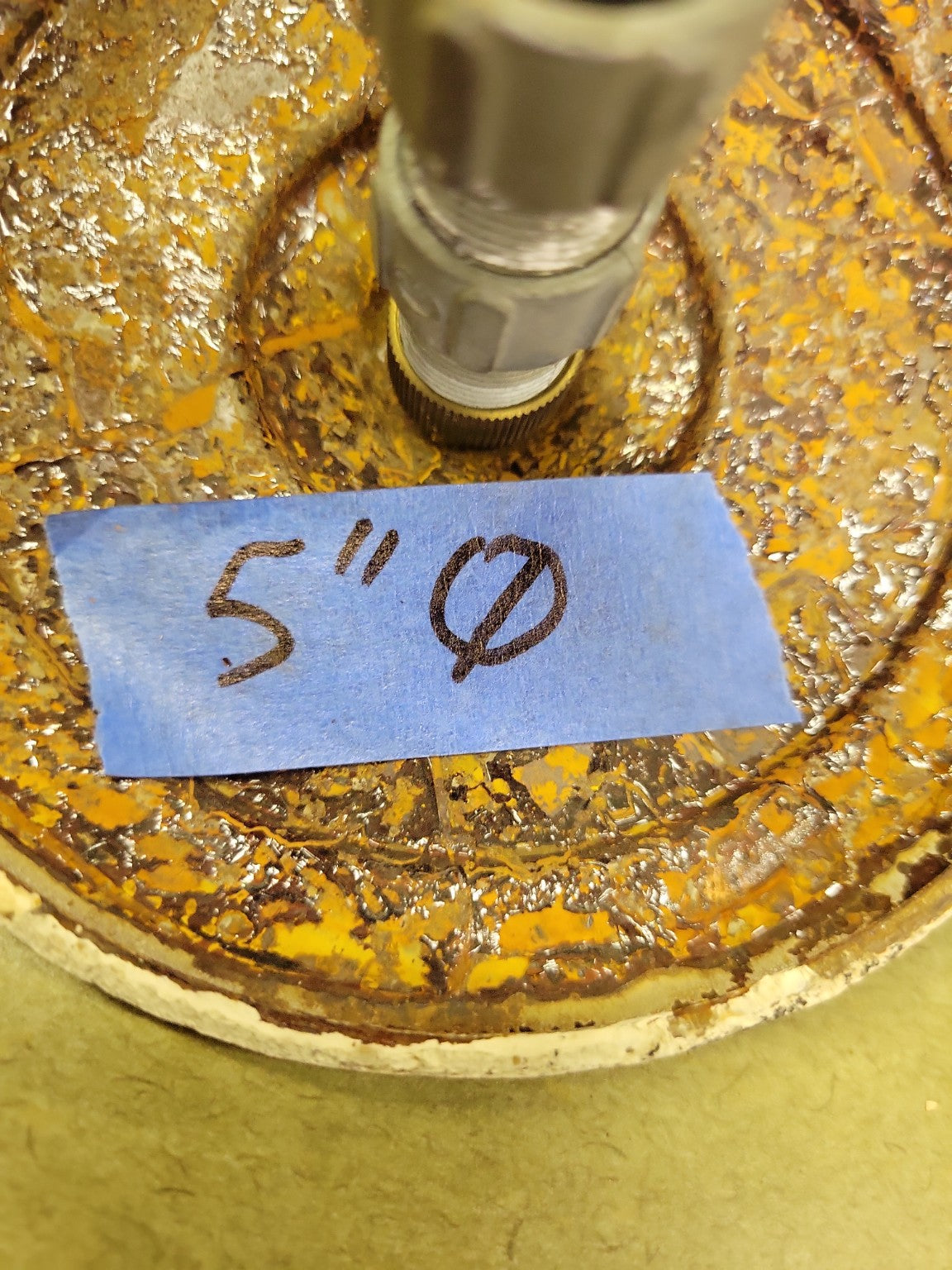 Vintage Cast Iron Light Fixture Canopy – 5" Diameter