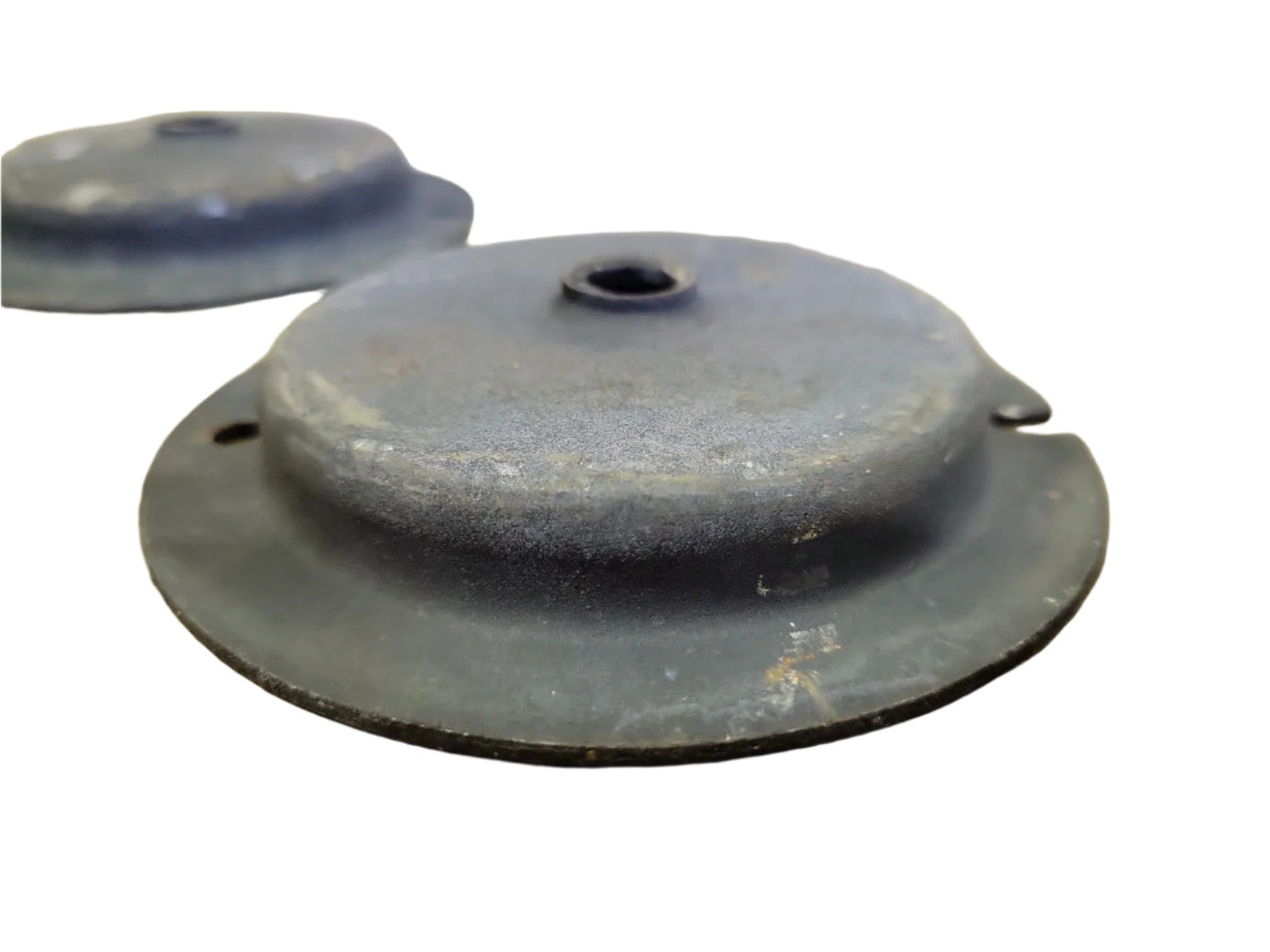 Lot of 5 Vintage Steel Light Fixture Canopies – 4 1/16" Diameter
