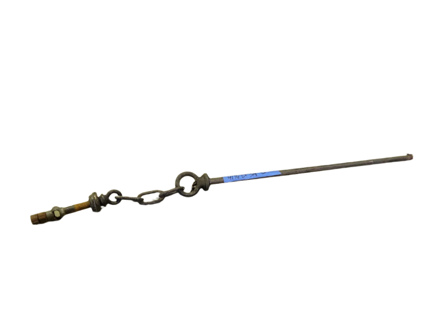 Antique 41 ¼" Downrod with 5/8 Threaded Nipple and Swivel Chain Links