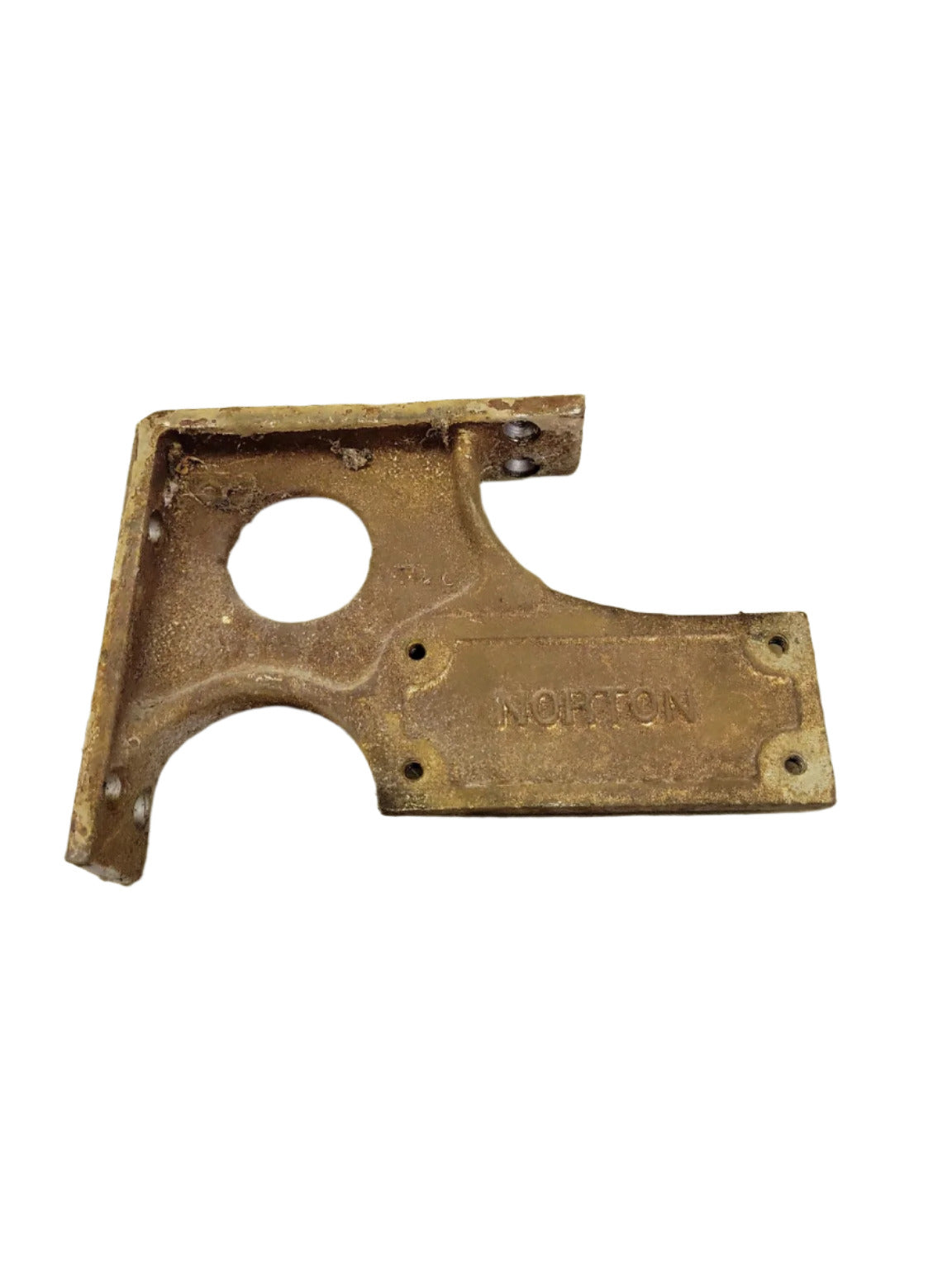 Vintage Norton Cast Iron Door Closer Mounting Bracket – 8" L x 5 ½" T x 1 ½" D