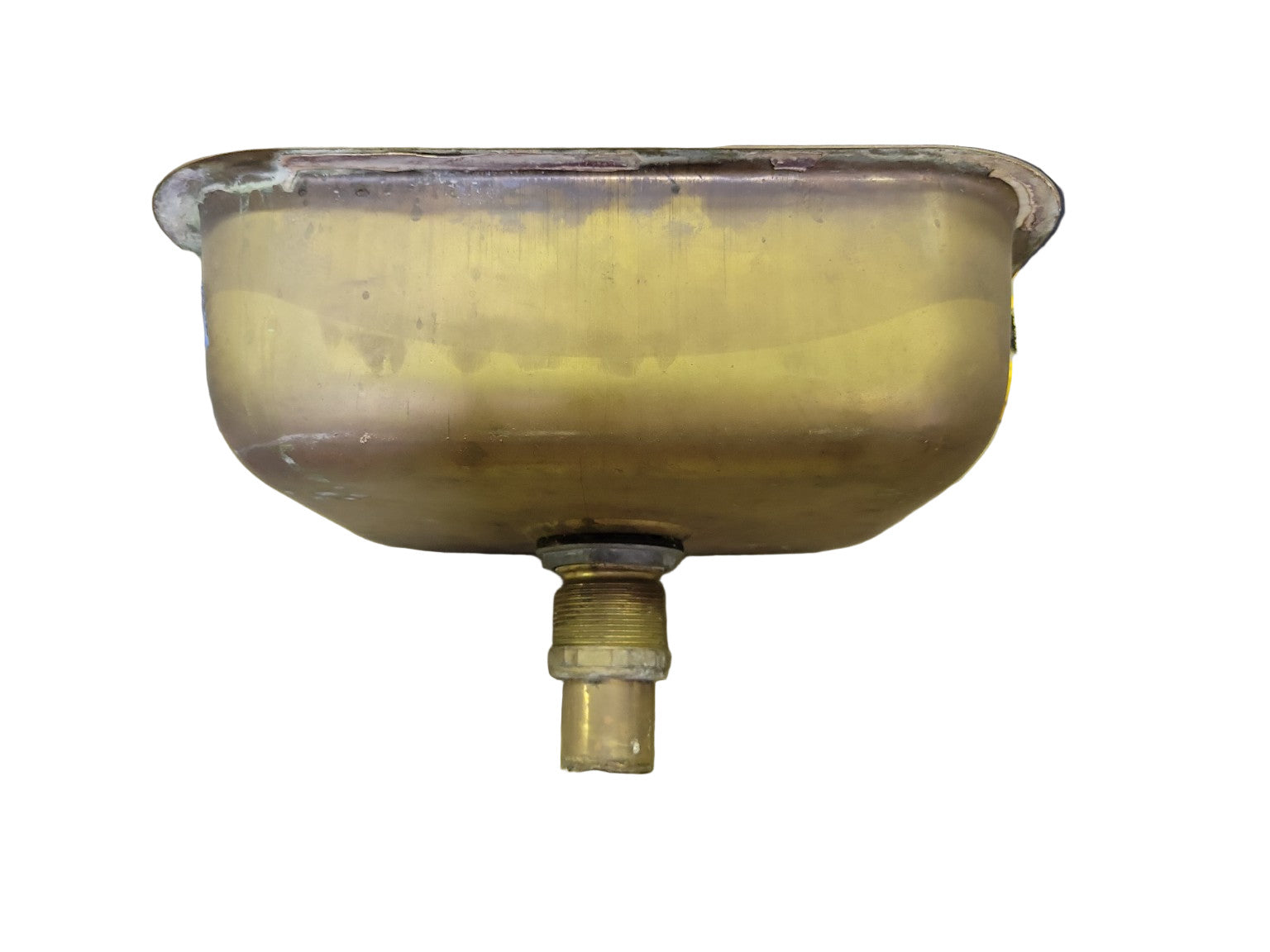 Vintage Solid Brass Bar Sink – 11" W x 12 7/8" H x 4" D