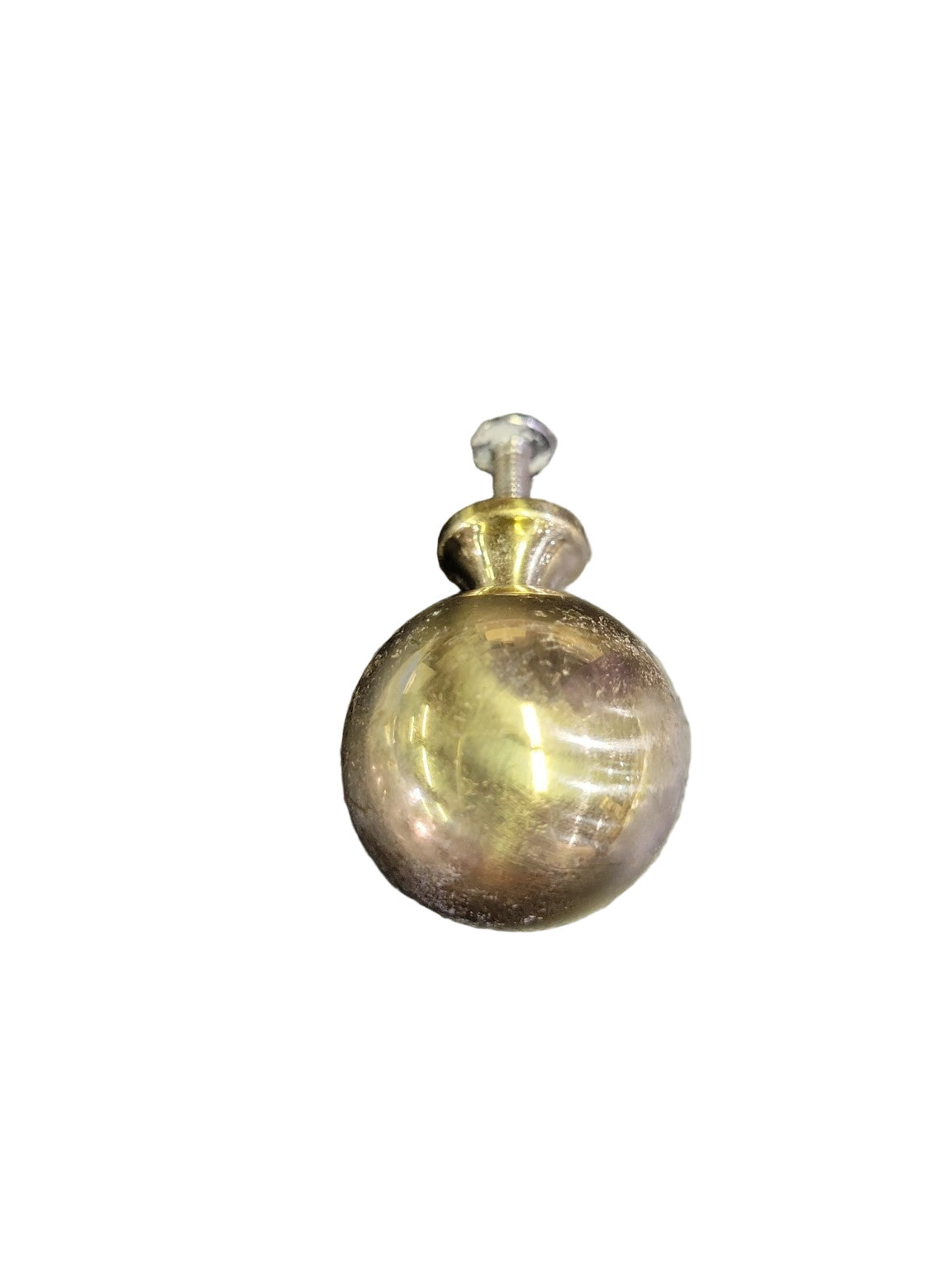 Set of 4 Polished Brass Ball Cabinet Knobs – 1 ¼" Diameter