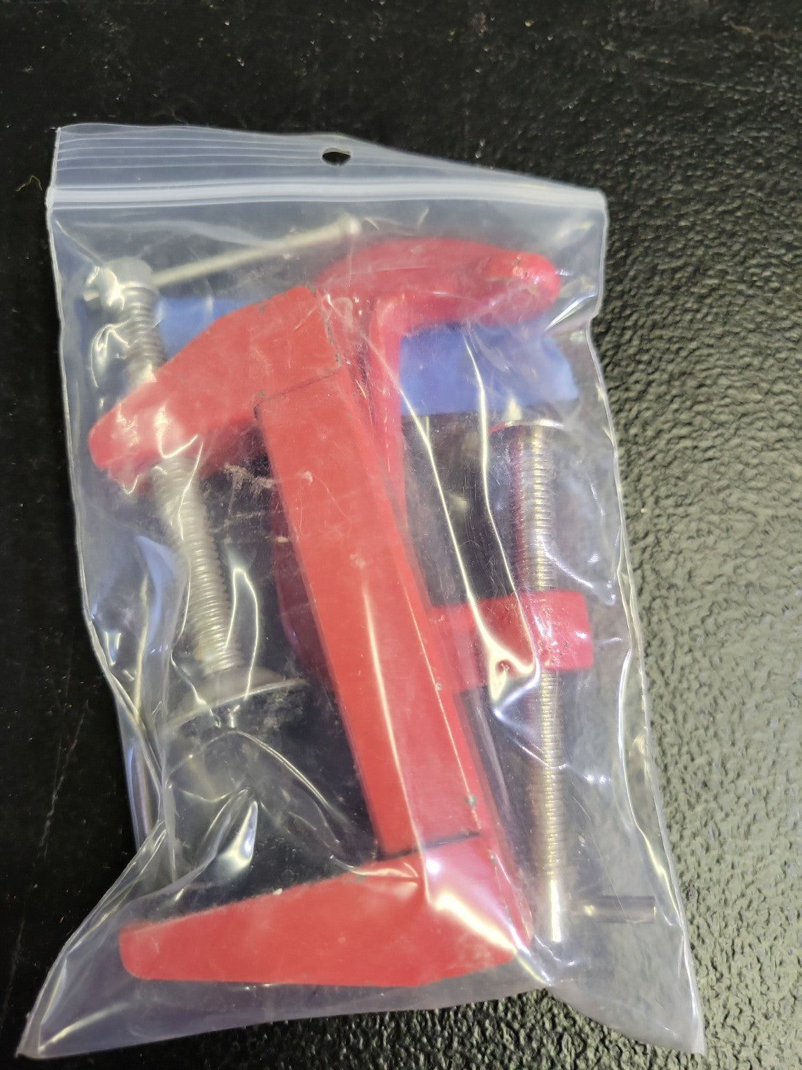 Mini Red Table Vise – Clamp-On Style Set of 2