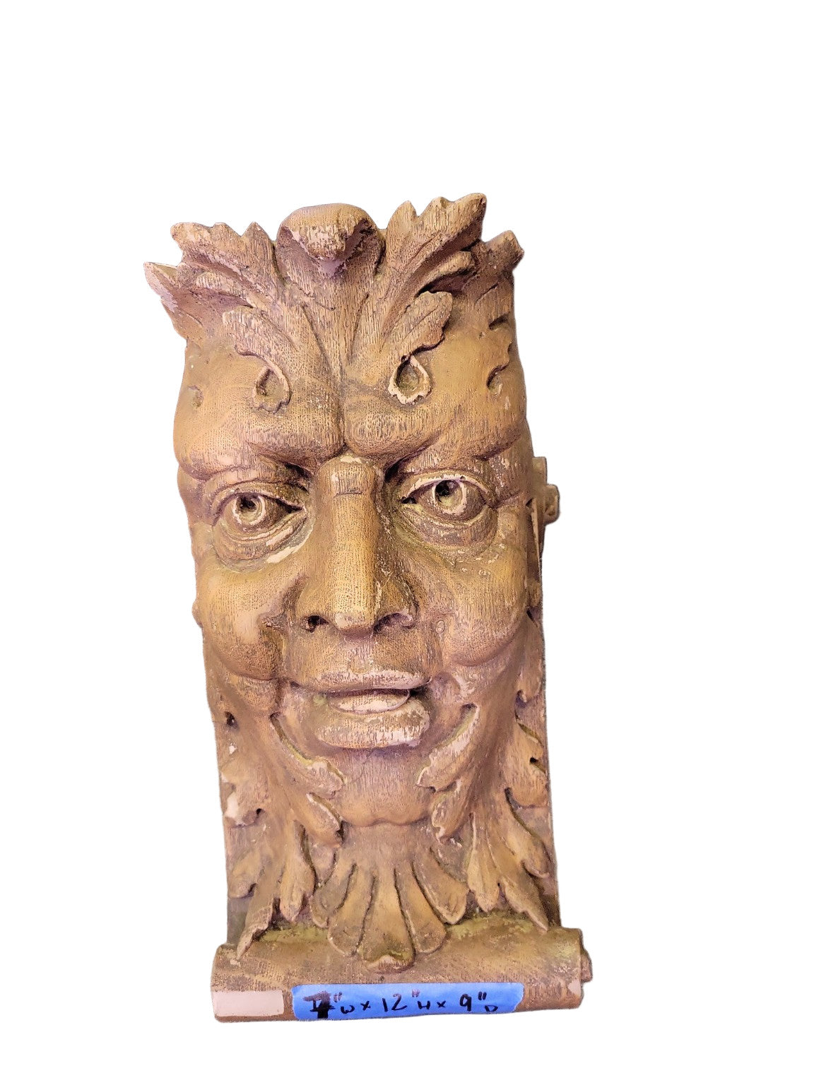Wooden Nickel Cast Stone Corbel – Green Man Motif (1978)