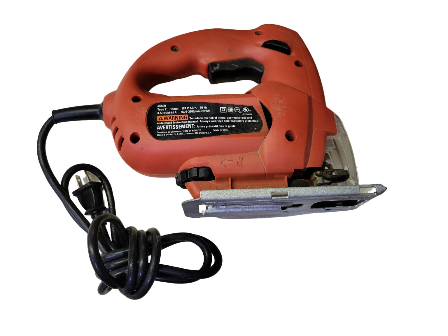 Black & Decker JS500 Jigsaw – 4.0A Variable Speed