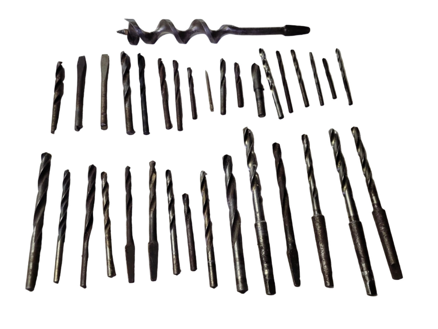 Mixed Lot of Vintage Drill Bits – High-Speed Steel & Auger