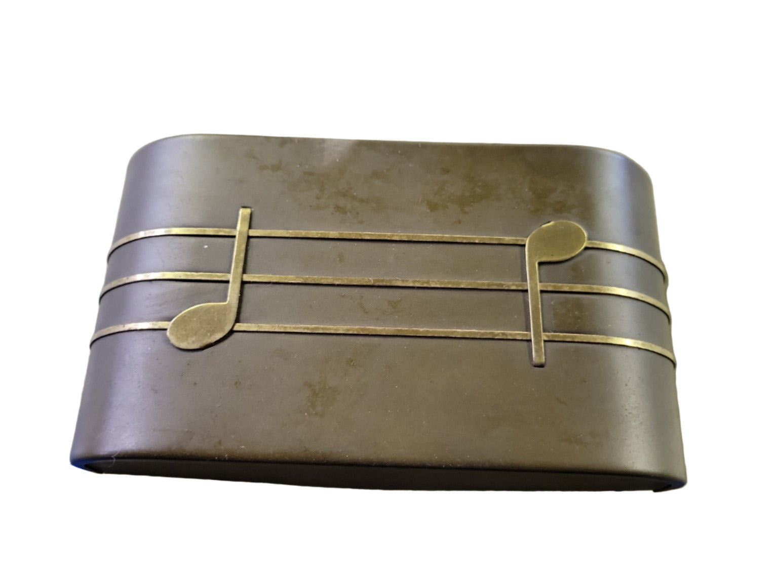 Vintage 1940s–50s Art Deco Electric Doorbell – Musical Note Motif – 7"W x 4"H x 2"D
