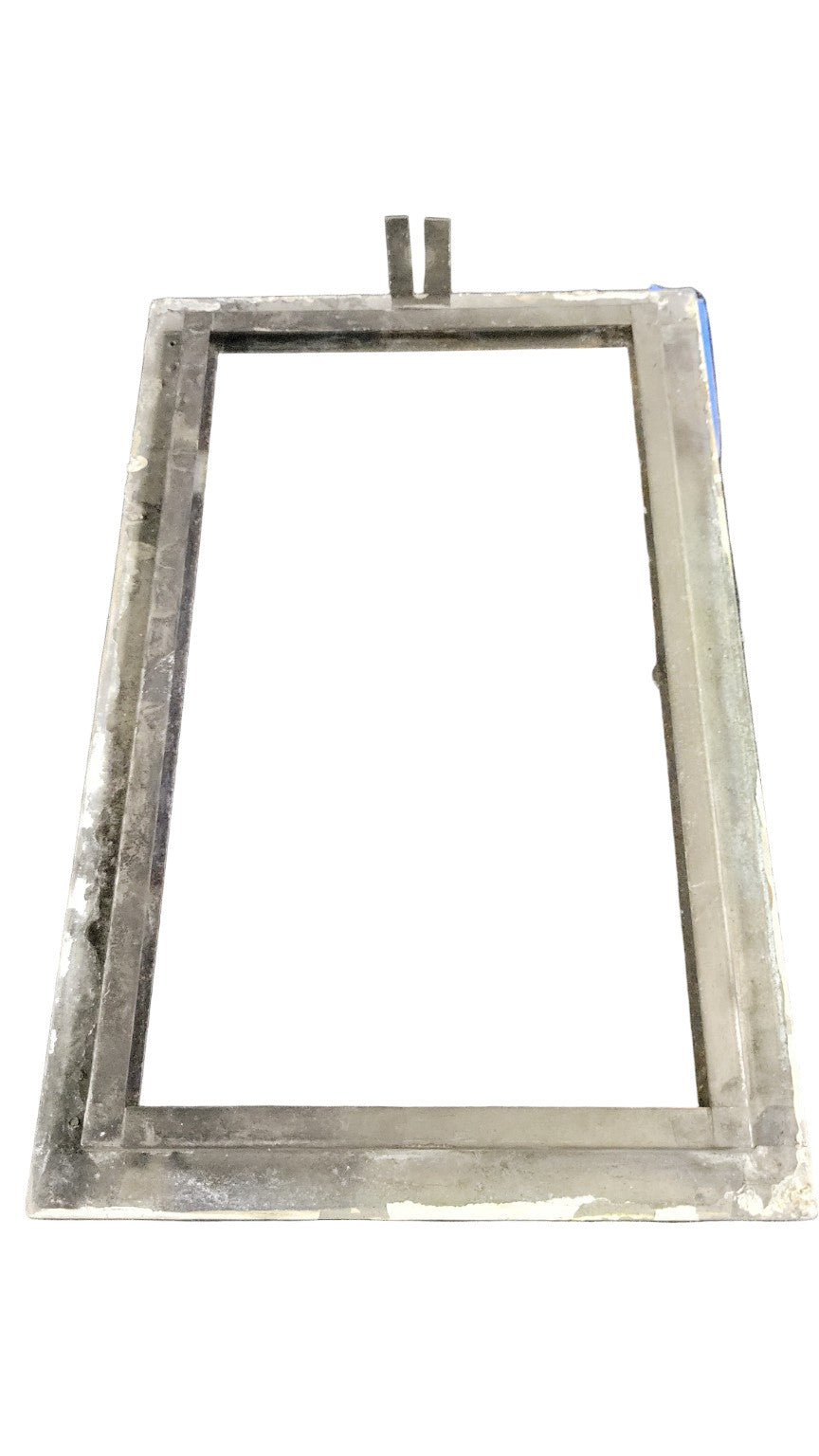 Vintage Brass Register Vent Frame with Hinged Cover – 15" x 9 ½" x 2"